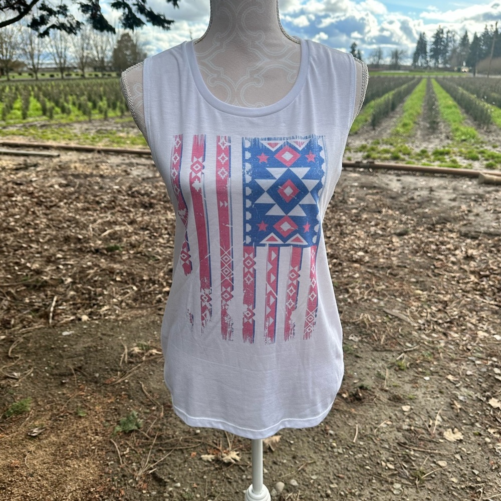Aztec American Flag tank